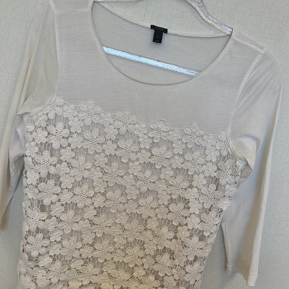 J. Crew • Off White Embroidered Top • Sz S - Picture 2 of 10
